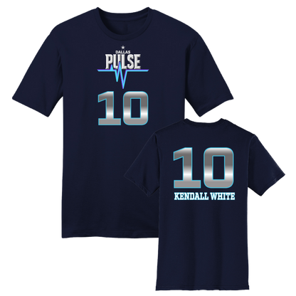 Dallas Pulse Jersey T-Shirt - Kendall White