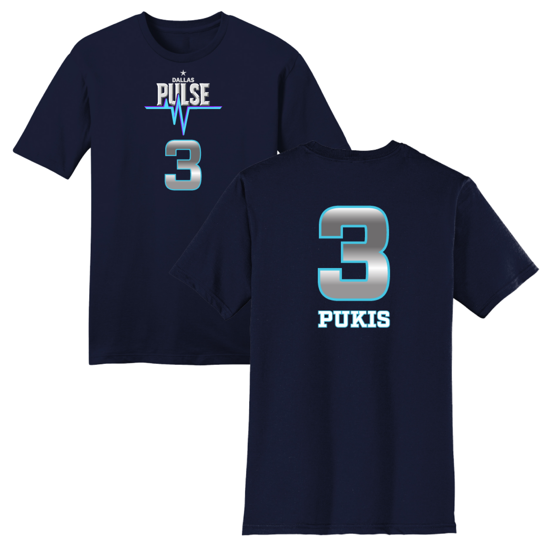 Dallas Pulse Jersey T-Shirt - Pukis