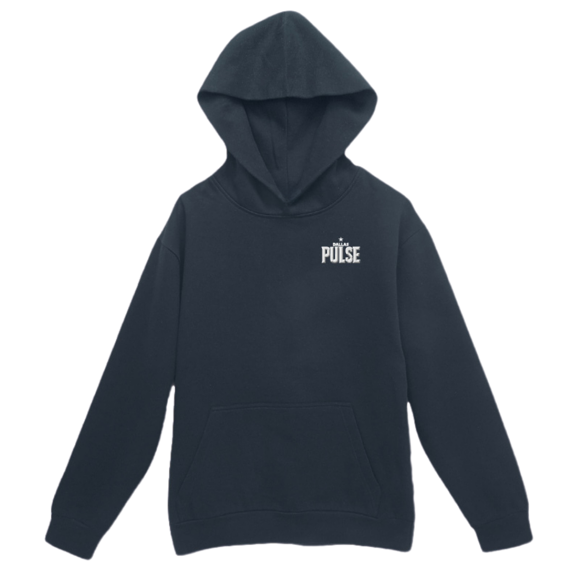Dallas Pulse Oversized Embroidered Wordmark Hoodie Navy