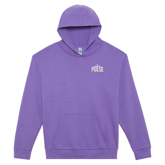 Dallas Pulse Oversized Embroidered Wordmark Hoodie Tulip