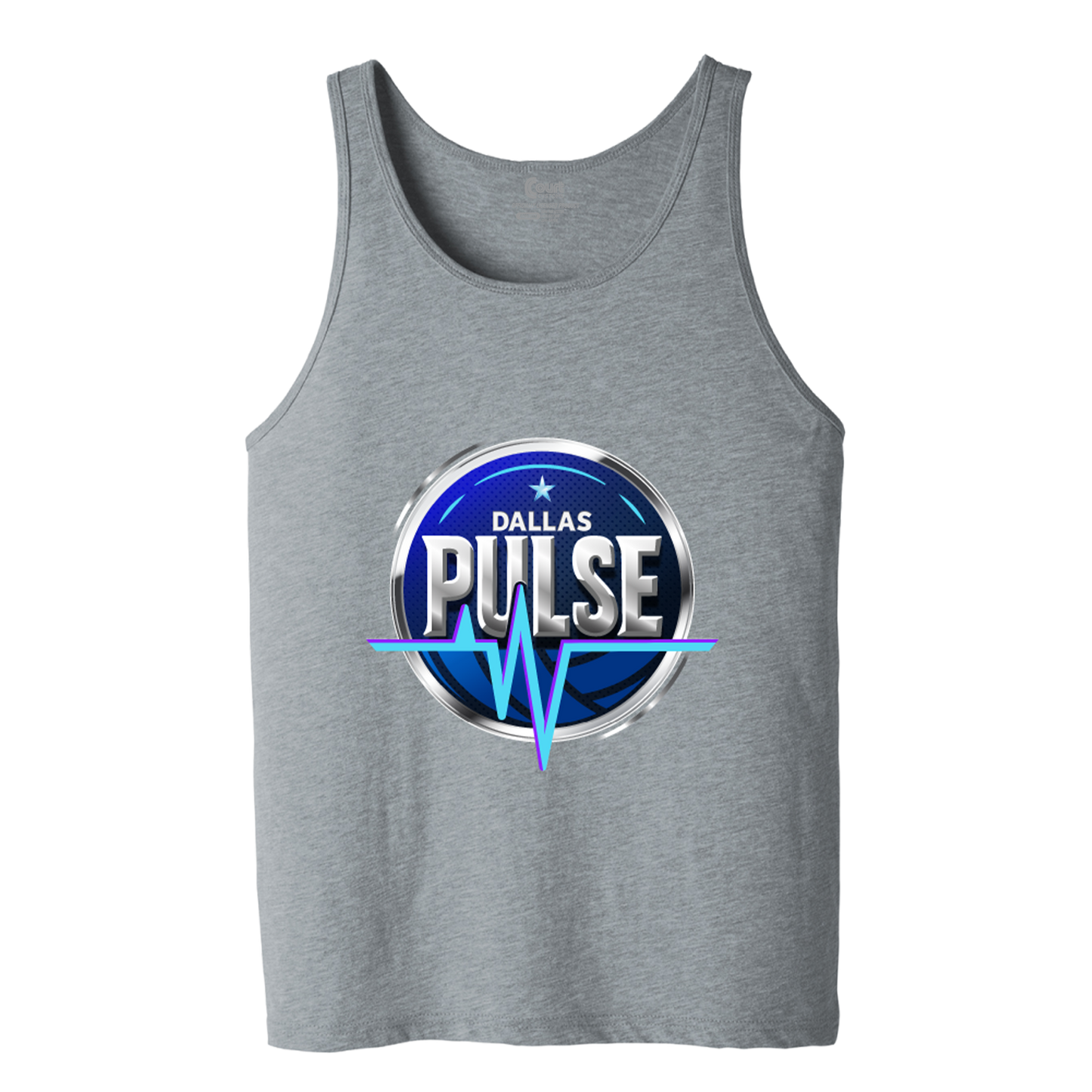 Dallas Pulse Primary Logo Tank Athletic Heather