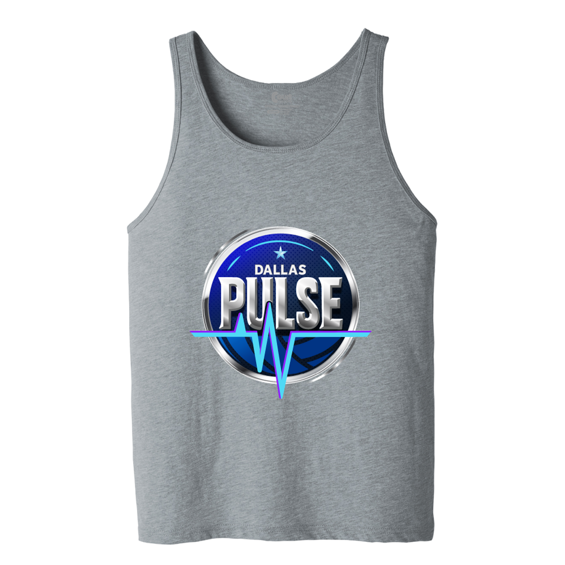 Dallas Pulse Primary Logo Tank Athletic Heather
