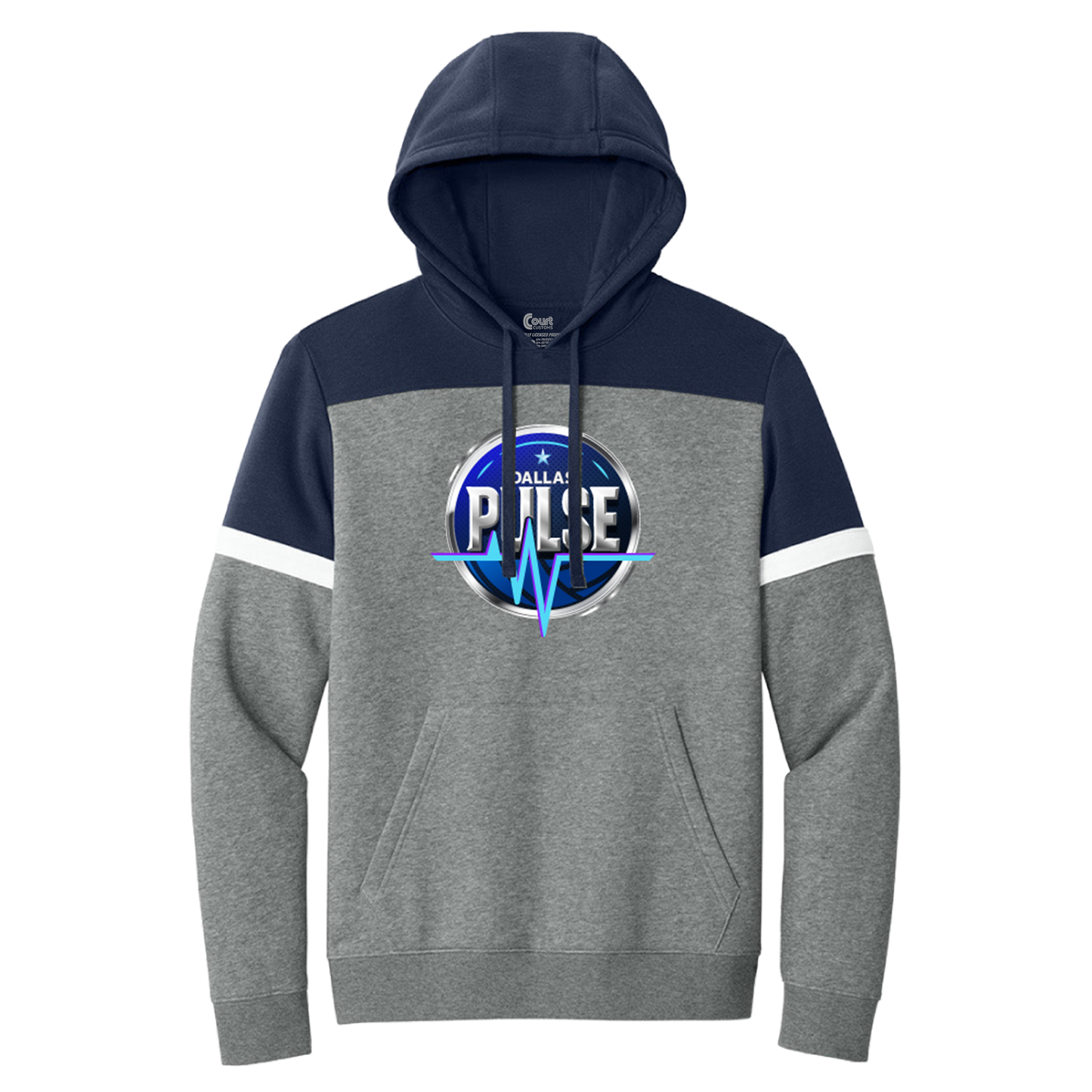 Dallas Pulse Sideline Colorblock Logo Hoodie Navy