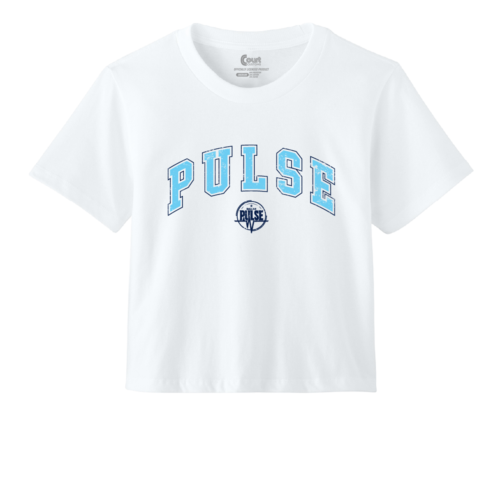 Dallas Pulse Womens Arch Cropped T-Shirt