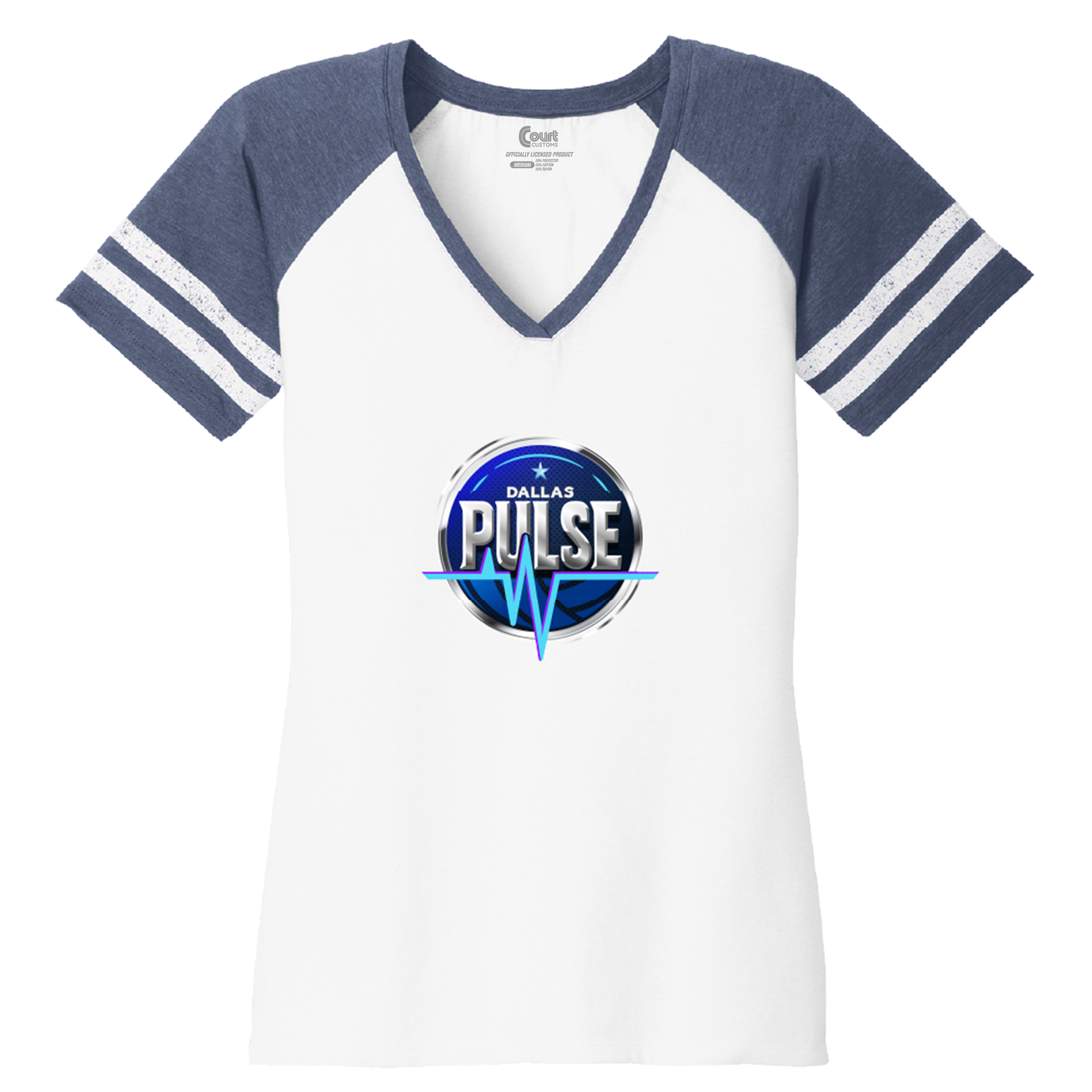 Dallas Pulse Womens Logo V-Neck T-Shirt