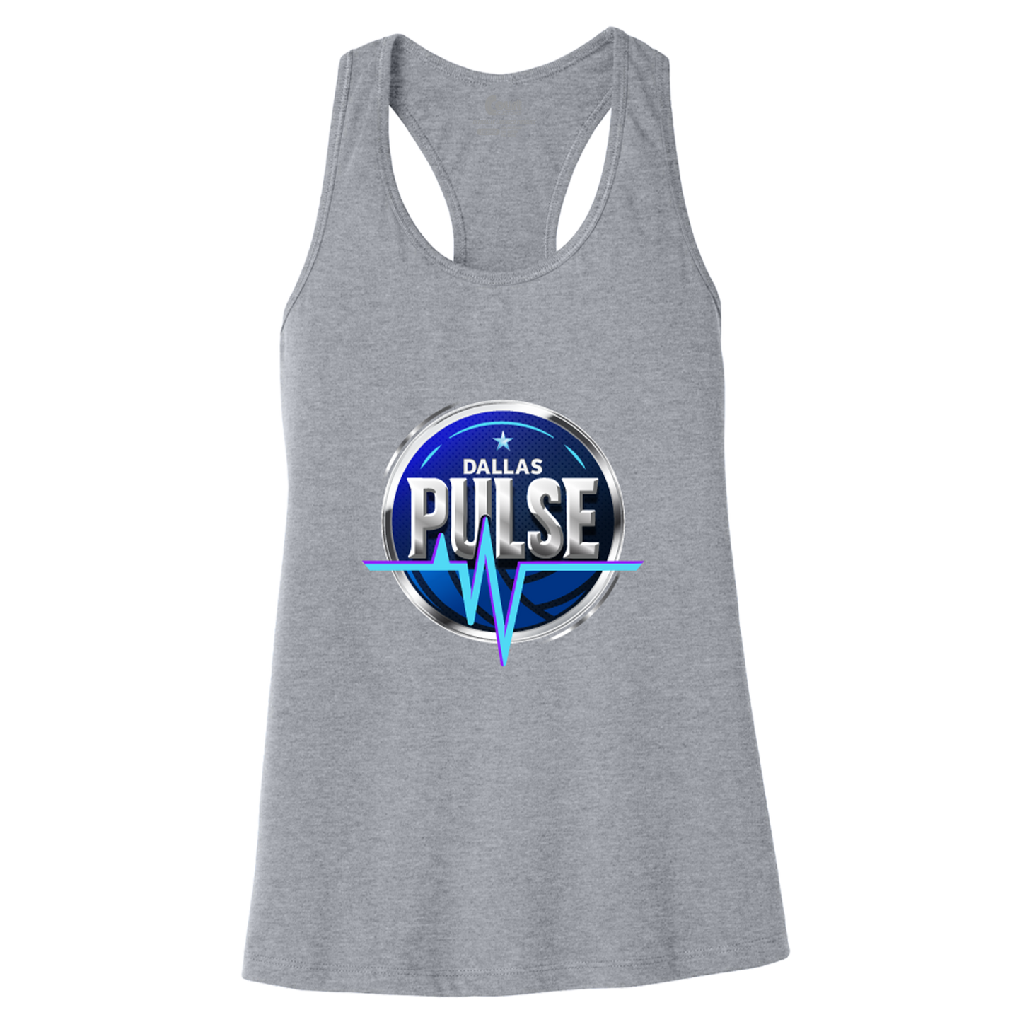 Dallas Pulse Womens Primary Logo Tank Athletic Heather