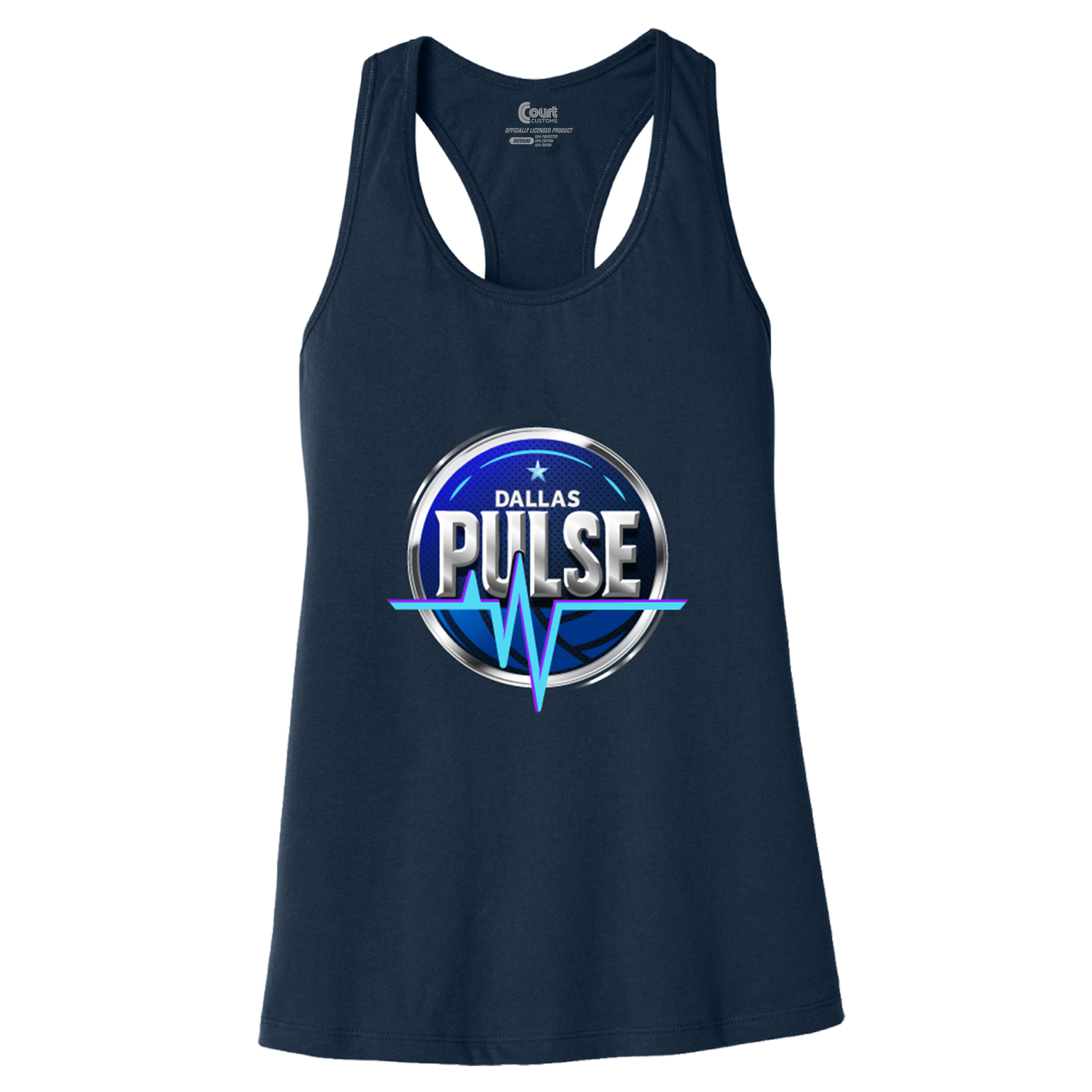 Dallas Pulse Womens Primary Logo Tank Navy