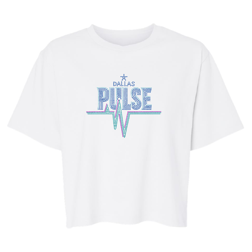 Dallas Pulse Womens Spangle T-Shirt White