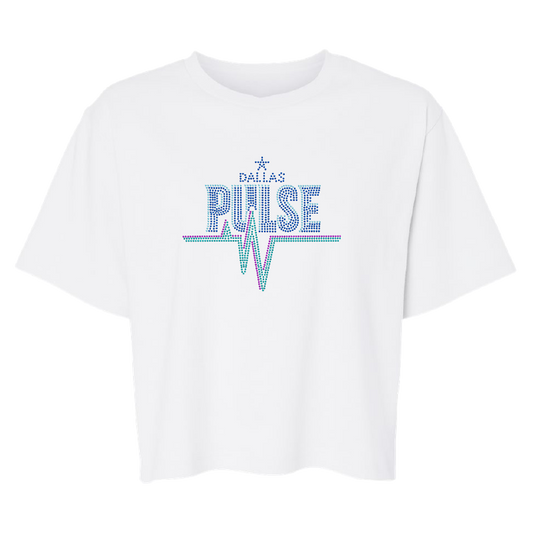 Dallas Pulse Womens Spangle T-Shirt White