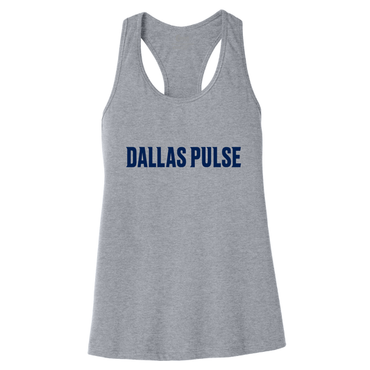 Dallas Pulse Womens Wordmark Tank Athletic Heather