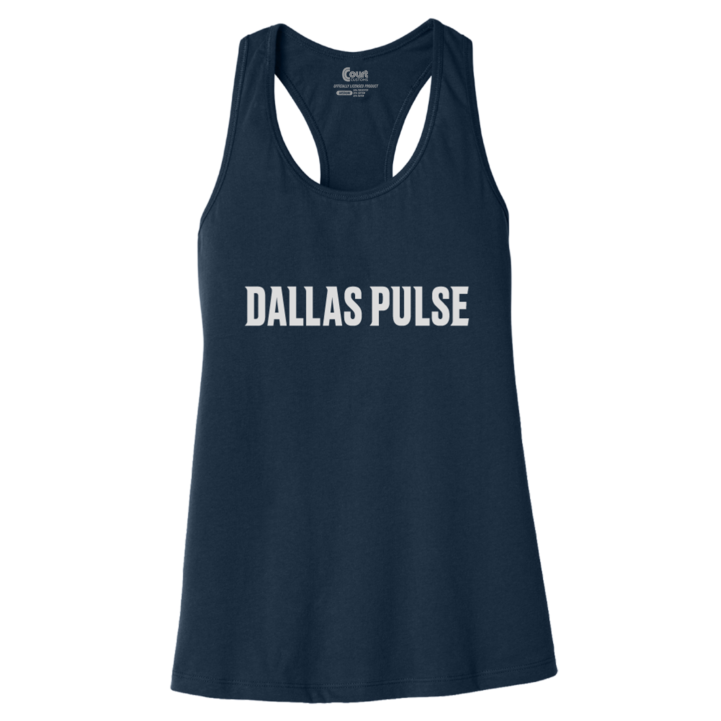 Dallas Pulse Womens Wordmark Tank Navy