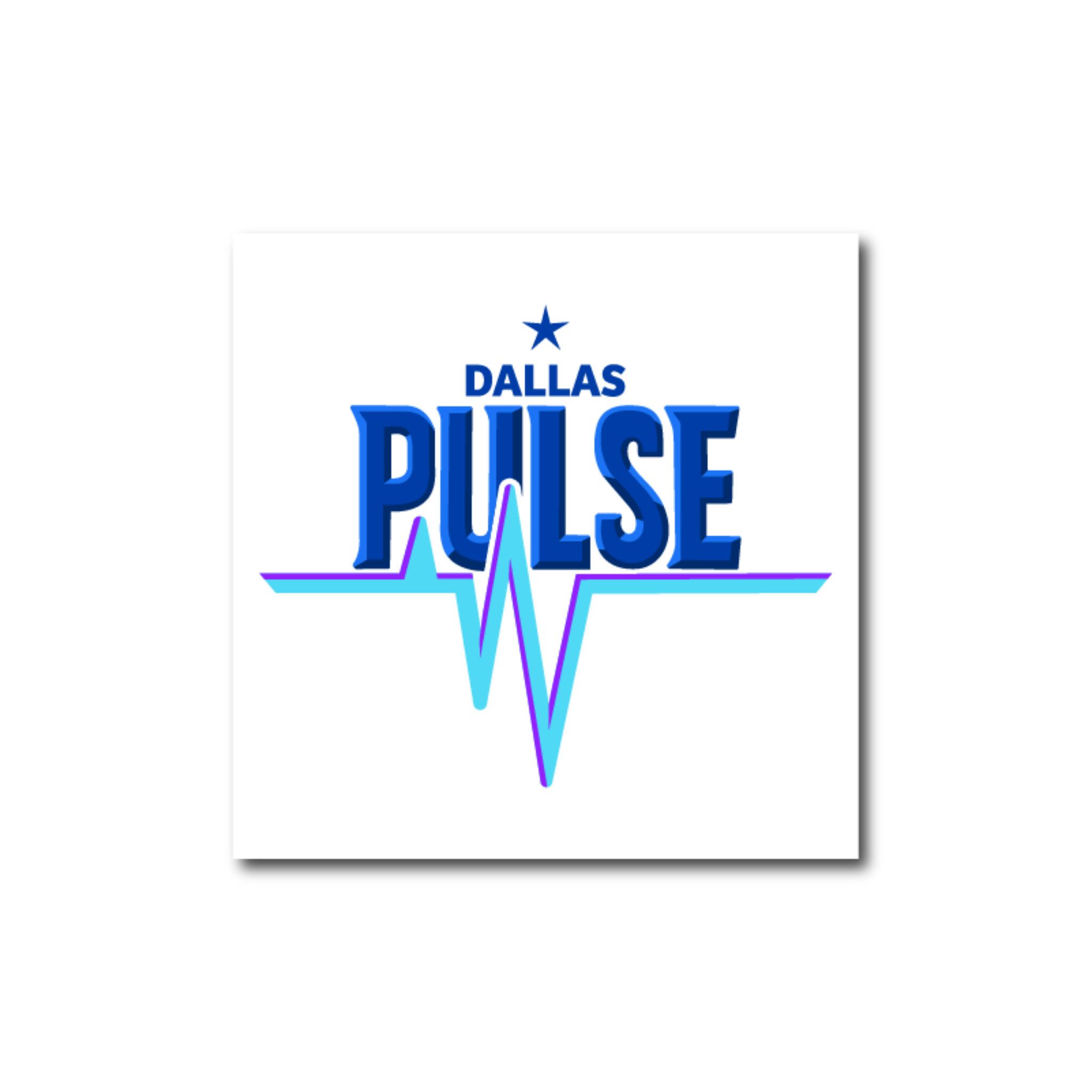Dallas Pulse Wordmark Decal