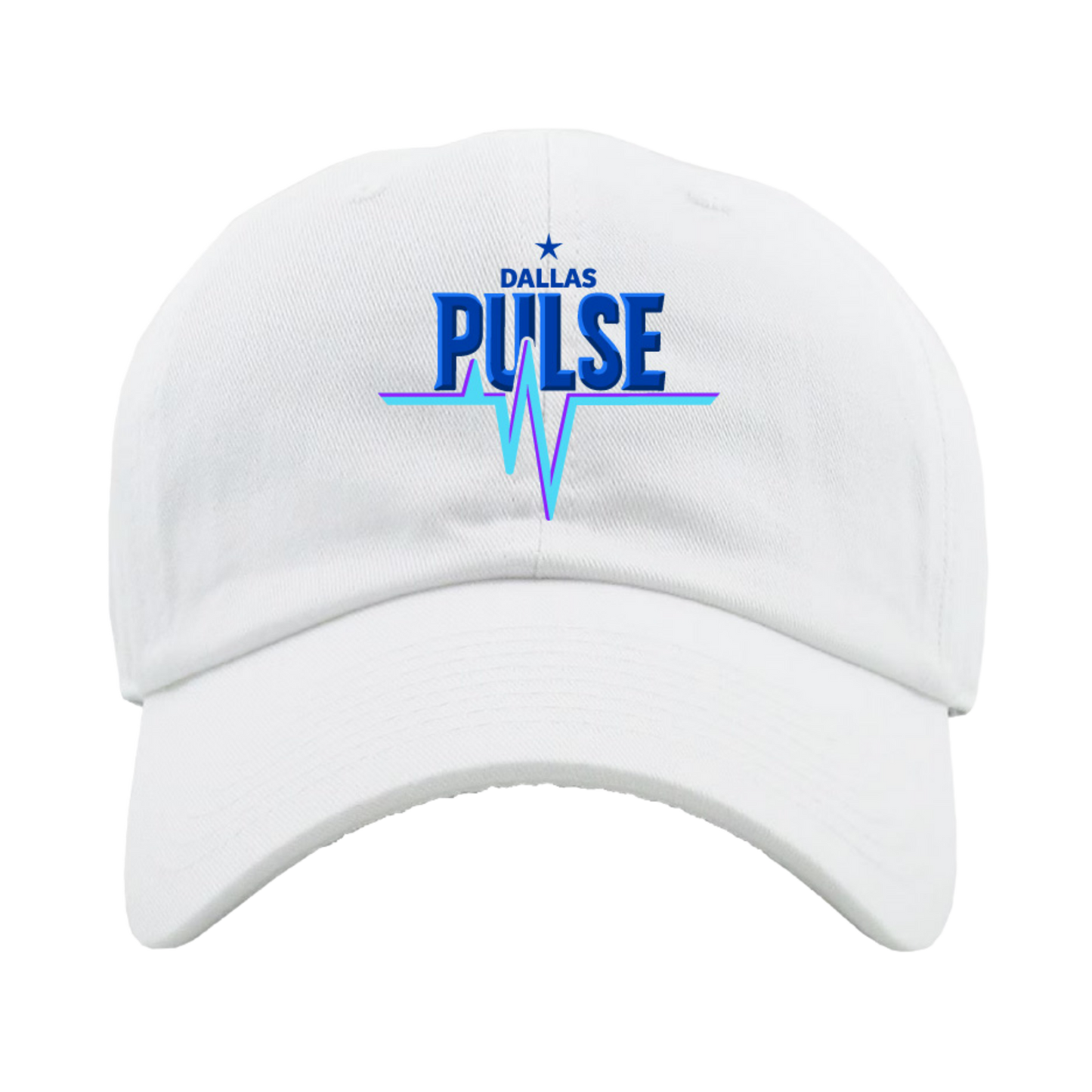 Dallas Pulse Wordmark Hat White
