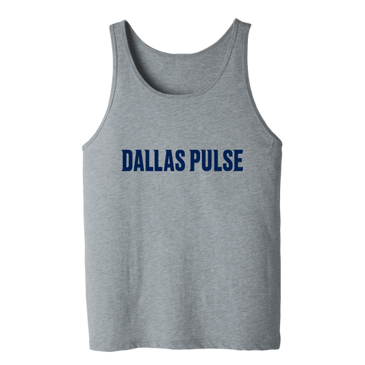 Dallas Pulse Wordmark Tank Athletic Heather