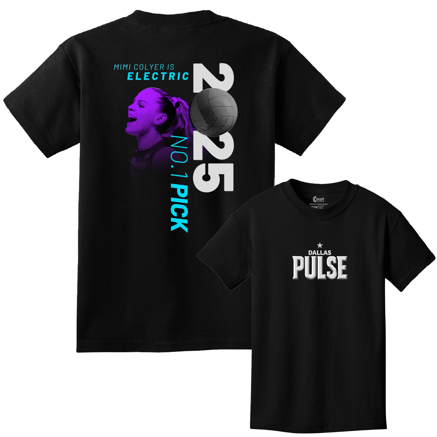 Dallas Pulse Youth Colyer Is Electric T-Shirt