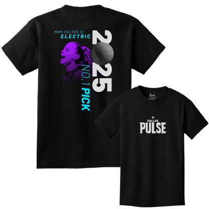 Dallas Pulse Youth Colyer Is Electric T-Shirt
