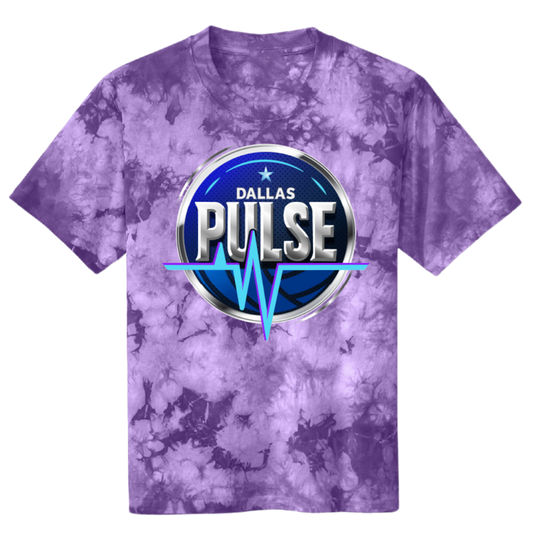 Dallas Pulse Youth Electric Tie-Dye Primary Logo T-Shirt