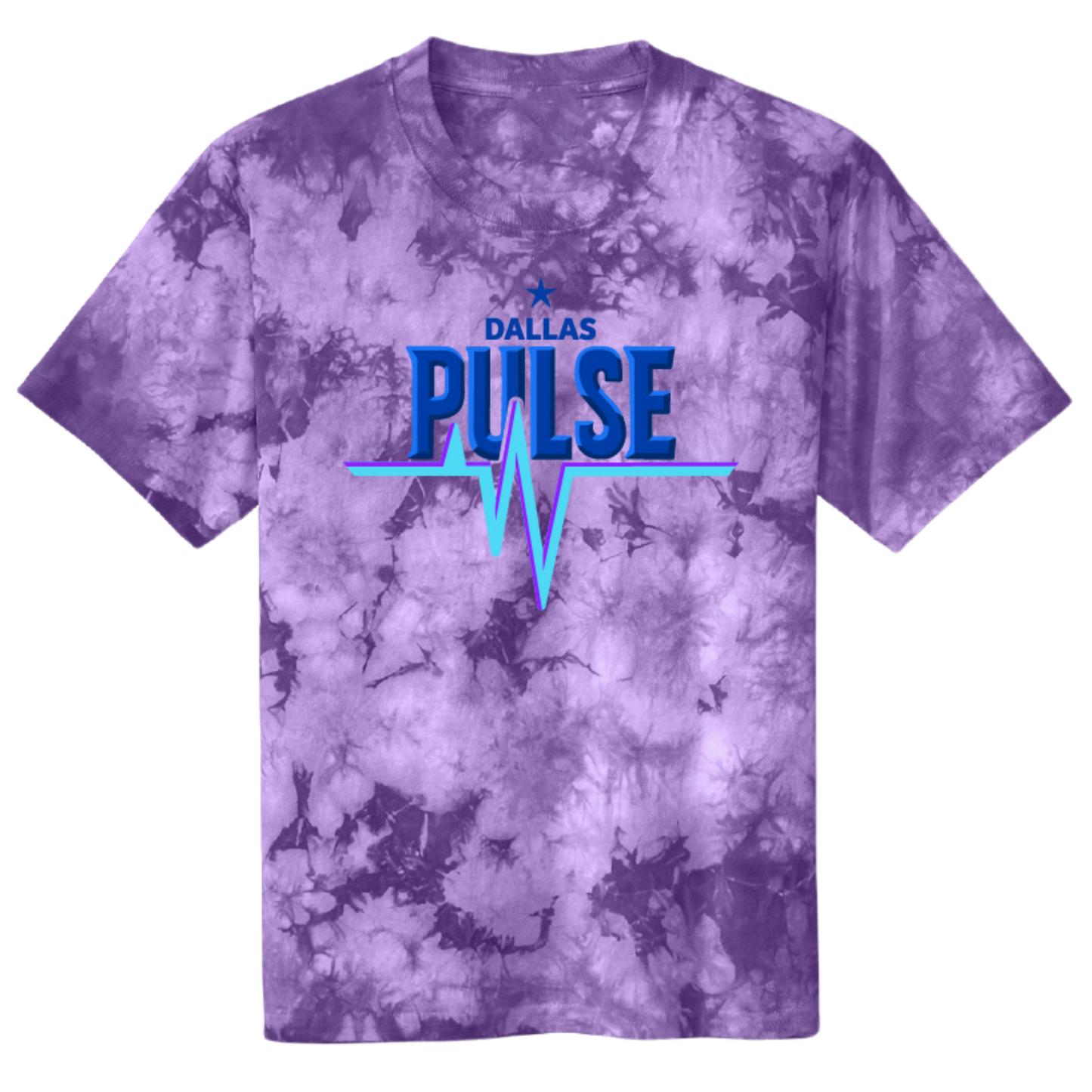 Dallas Pulse Youth Electric Tie-Dye Wordmark T-Shirt