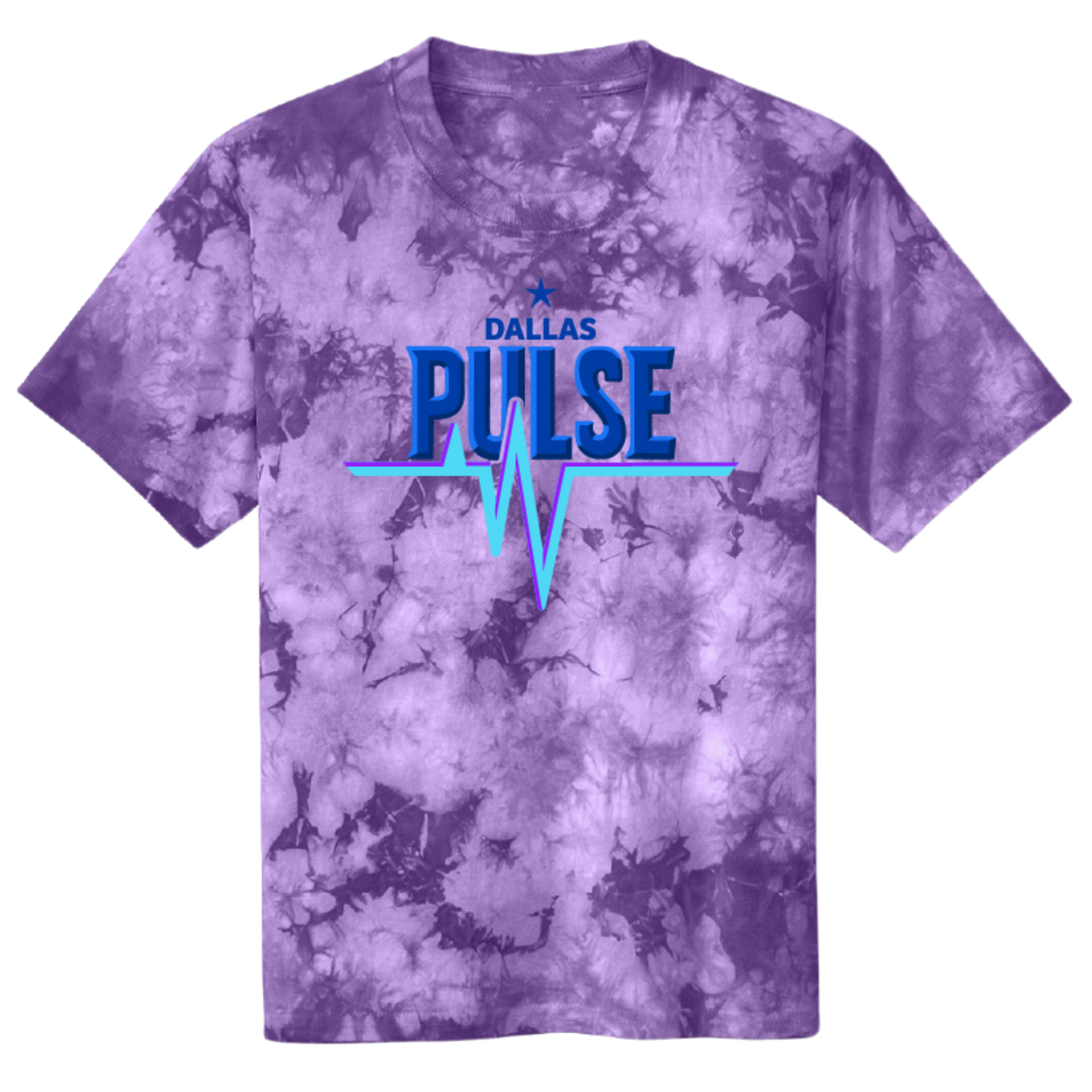 Dallas Pulse Youth Electric Tie-Dye Wordmark T-Shirt