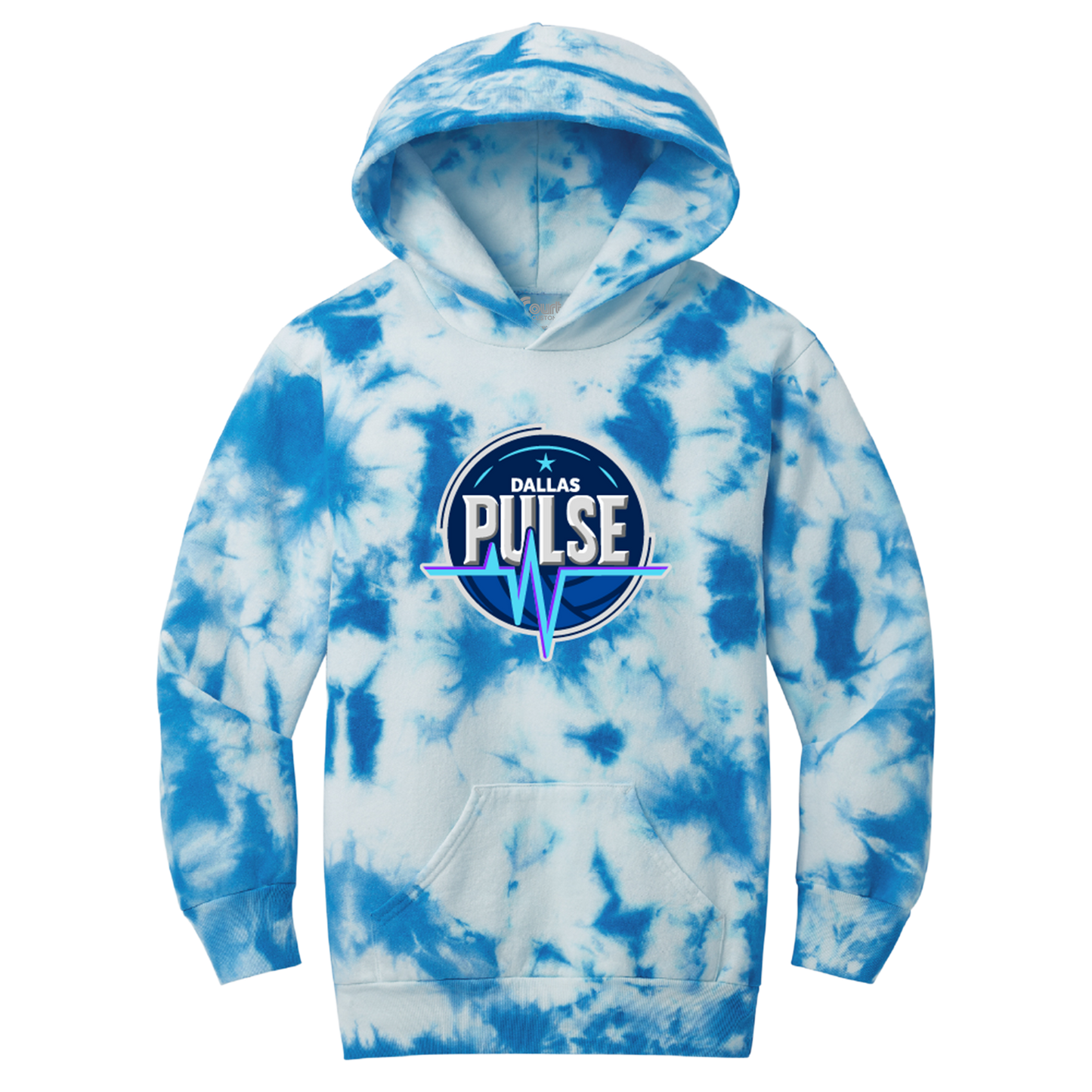 Dallas Pulse Youth Logo Tie-Dye Hoodie