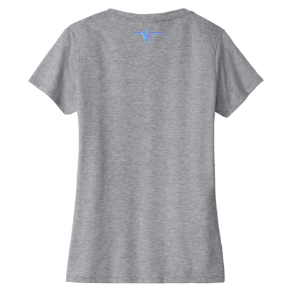 Dallas Womens Pulse Logo V-Neck T-Shirt