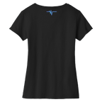Dallas Womens Pulse Logo V-Neck T-Shirt