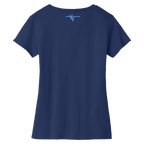 Dallas Womens Pulse Logo V-Neck T-Shirt