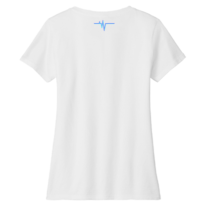 Dallas Womens Pulse Logo V-Neck T-Shirt
