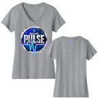 Dallas Womens Pulse Logo V-Neck T-Shirt