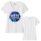 Dallas Womens Pulse Logo V-Neck T-Shirt