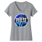 Dallas Womens Pulse Logo V-Neck T-Shirt
