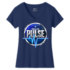 Dallas Womens Pulse Logo V-Neck T-Shirt