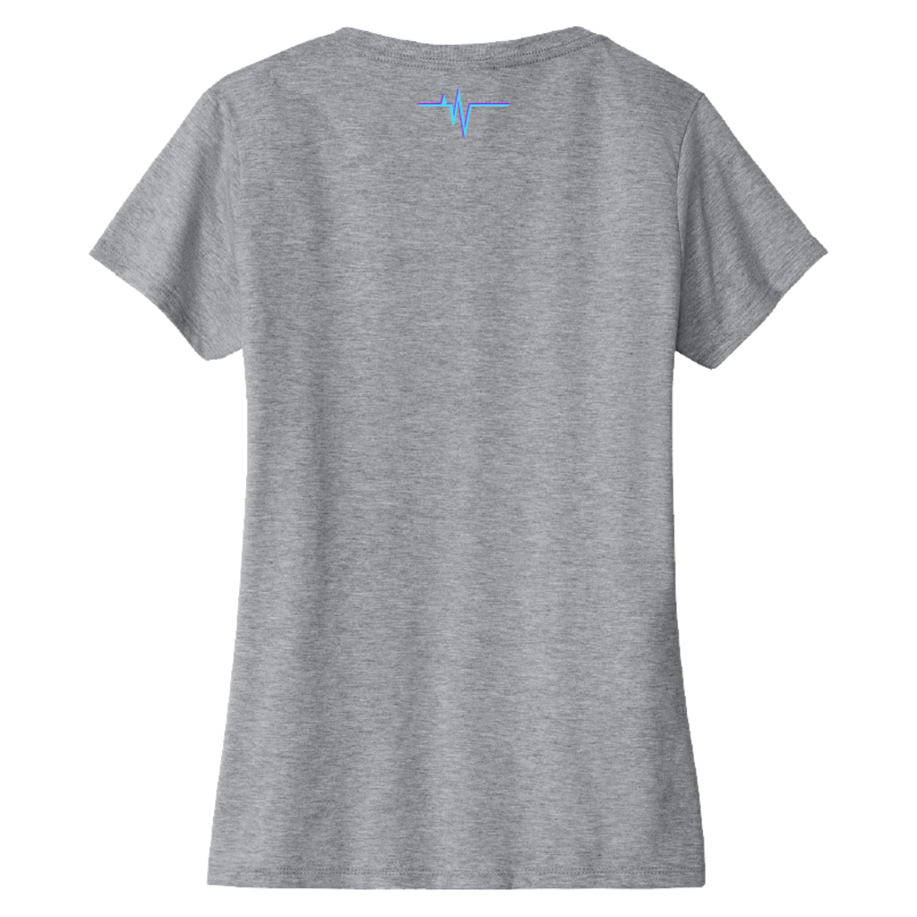 Dallas Womens Pulse Wordmark V-Neck T-Shirt