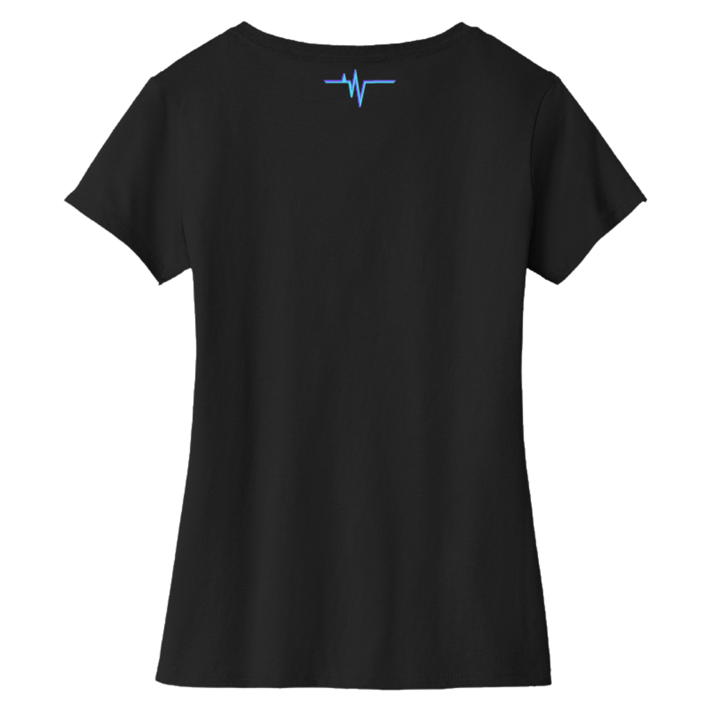 Dallas Womens Pulse Wordmark V-Neck T-Shirt