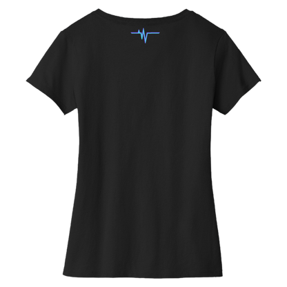 Dallas Womens Pulse Wordmark V-Neck T-Shirt