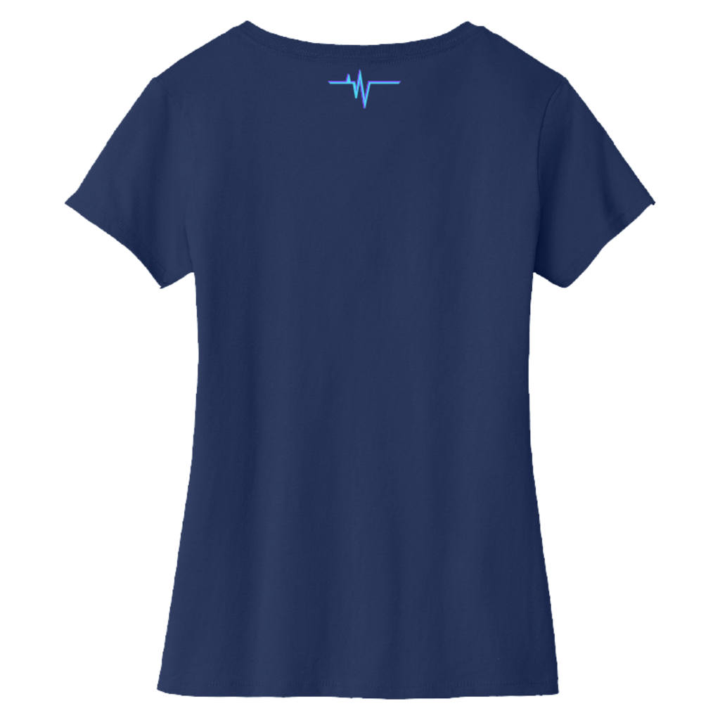 Dallas Womens Pulse Wordmark V-Neck T-Shirt