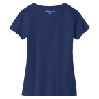 Dallas Womens Pulse Wordmark V-Neck T-Shirt