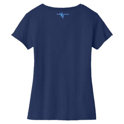 Dallas Womens Pulse Wordmark V-Neck T-Shirt