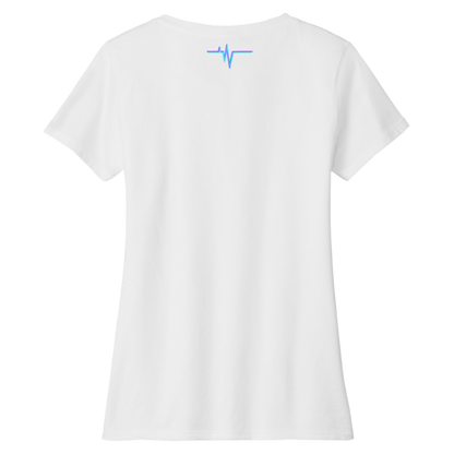 Dallas Womens Pulse Wordmark V-Neck T-Shirt