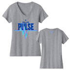 Dallas Womens Pulse Wordmark V-Neck T-Shirt