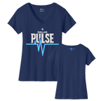 Dallas Womens Pulse Wordmark V-Neck T-Shirt