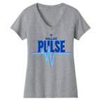 Dallas Womens Pulse Wordmark V-Neck T-Shirt