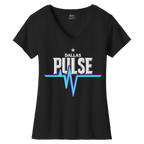 Dallas Womens Pulse Wordmark V-Neck T-Shirt
