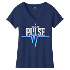 Dallas Womens Pulse Wordmark V-Neck T-Shirt