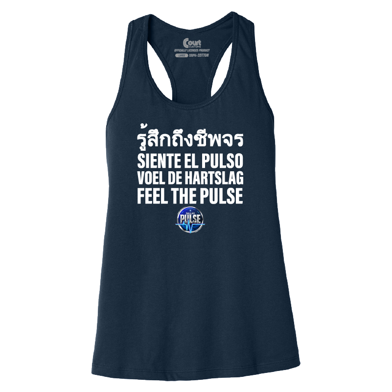Womens Dallas Pulse Around the World Racerback Tank