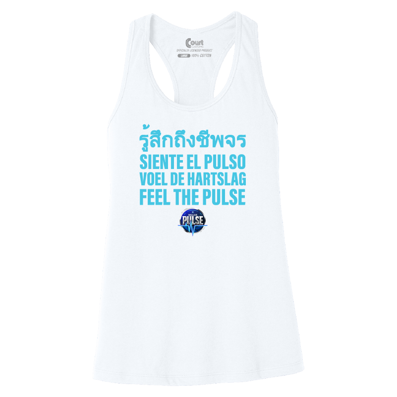 Womens Dallas Pulse Around the World Racerback Tank